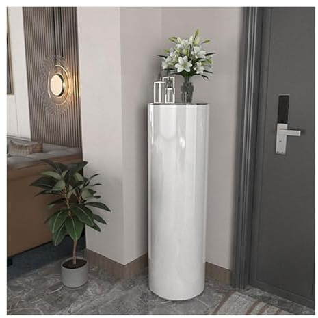 TISTIK 360° drehbarer Schuhschrank für den Eingangsbereich mit offenen Regalen, moderner freistehender Schuhregal-Turm, vertikaler runder Schuh-Organizer, Aufbewahrung