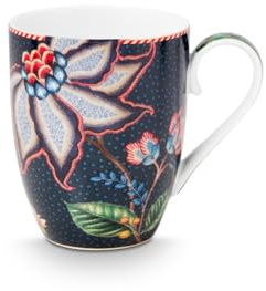 Pip Studio Berry Blues Flower Henkelbecher blau 350ml