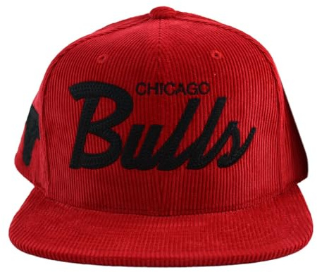 Mitchell & Ness NBA Cord Snapback Cap Chicago Bulls red