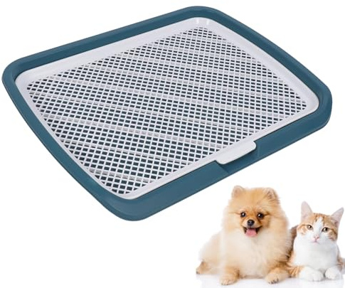 Lettiera per Cani, Vassoio per Vasino per Toilette, Addestramento per Cuccioli, Porta Assorbente per pipì, Vassoio in Rete