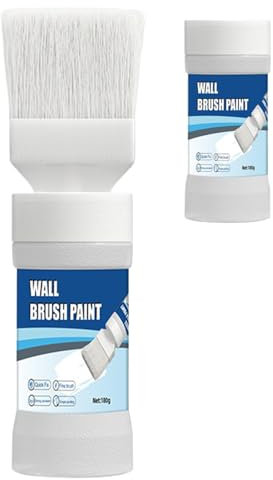 Wandfarbe – Schnelle Lösung Für Wandfehler, Sichere Farbe Für Kindermöbel | Ungiftige Farbe Für Die Hausrenovierung, Langlebige, Kratzfeste Möbelfarbe, Schnell Trocknende Weiße Innenfarbe