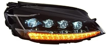 VWAUGDKPS Scheinwerfer Set, kompatibel mit VW Golf 7 2012-2017 Golf7 MK7, komplette LED-Lichtquelle, DRL, sequentielles Blinken