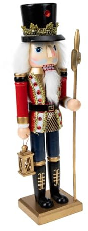 Ciieeo Casse Noisette Jouets Guirlande Bande à Manger Vie LED LEDs décoration intérieur Home Decor café décoration de Casse-Noisette Adorable déco en Bois Rouge