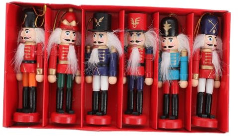 Cabilock Figurine Casse Noisette Bois Décoration Poupée Noyer Ornements Marionnettes Bois Jouet Figurine Poupée