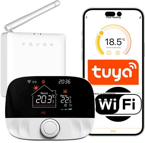 Sone Smart One Tuya - Termostato inalámbrico para calefacción de gas con receptor inalámbrico