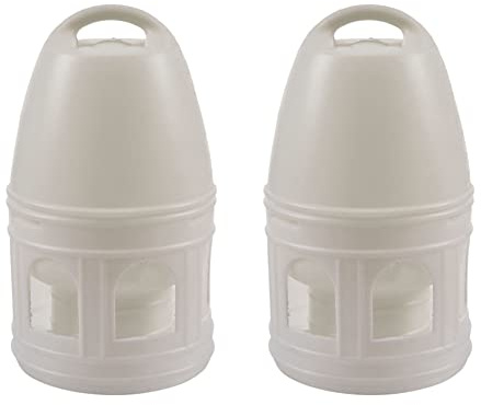 Remingtape 2 x avtagbar vit plastdrickare med för duvor fågelbehov 29 x 17 cm