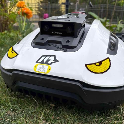 Augen Aufkleber Mähroboter Deko Set - Landroid Mähroboter Aufkleber I Rasenroboter Augen für Mammotion Yuka Mini usw.