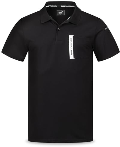 PUMA Workwear Advanced – Poloshirt Herren Kurzarm – Arbeitsshirt mit Brusttasche und Utility Fach an der Schulter – Strapazierfähiges, atmungsaktives und schnelltrocknendes Gewebe