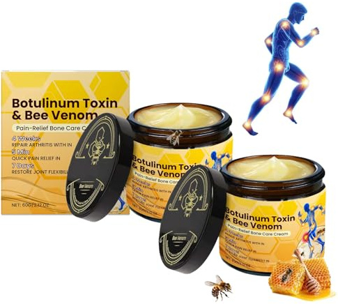 EONFAVE Bee Cream Bigiftssalvor för leder, lindrande gel, lugnande djup näring för rygg, nacke, knän, för alla hudtyper
