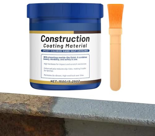 YNPQTDS Pintura Para Suelos,Pintura Impermeable Cemento Para Concreto Exterior - Recubrimiento Gris De Secado Rápido 170g Para Pared Armario Sótano Patio Suelo Baño