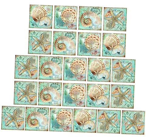 SOLUSTRE 24 Pezzi Adesivi per Piastrelle Impermeabili in Decorazioni Murali Rimovibili per Cucina Bagno e Lisce Facili da e Tagliare