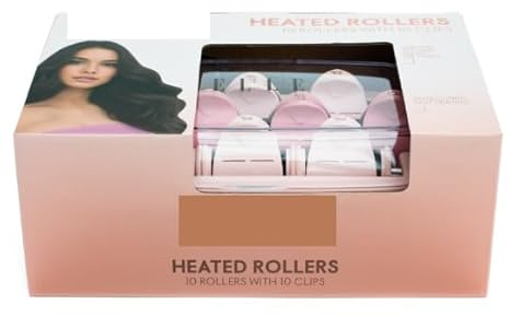 New Heated Rollers Set Including 10 x Rollers, 10 x Clips, 90 Seconds, Fast Heating, Create Volume, Waves Or Curls, Perfect As A Gift for A Teenage Daughter Or Niece this Christmas.