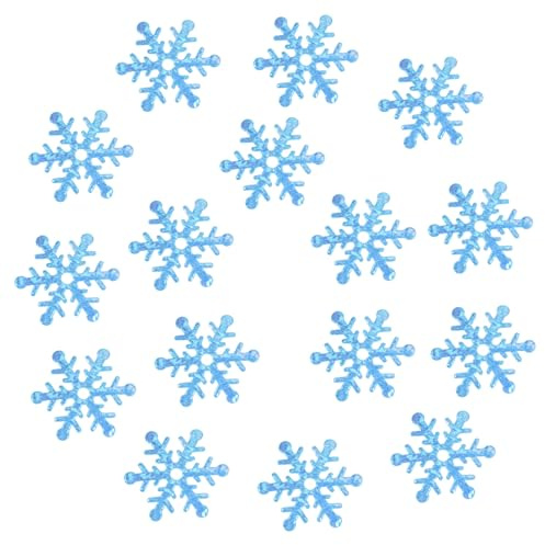 LIFKOME 600 Piezas Confeti Azul con Purpurina para Decoración de Fiestas Temáticas y Cumpleaños Adornos Brillantes para Navidad y Celebraciones Festivas
