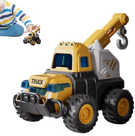 Construction Trucks for Kids,Sandbox Cars Excavator with Movable Joints - Toy Construction Trucks,for Playrooms Daycare Sandbox Play Outdoor Party Birthday Boys Girls Preschools
