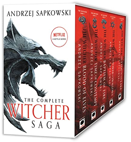 The Witcher Boxed Set: Blood of Elves, The Time of Contempt, Baptism of Fire, The Tower of Swallows, The Lady of the Lake