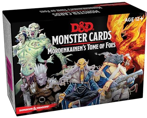 Gale Force Nine C7228 - Dungeons & Dragons: Monster Cards - Mordenkainen's Tome of Foes (109 cards)