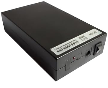 Safari Drives 12V DC 30W 78Wh 6500mah Rechargeable Lithium Ion, Li-ion Portable Battery Pack, Power Bank for CCTV Cameras, LED Strip Lights and more. With UK Plug Charger