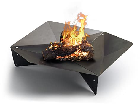 höfats - TRIPLE 120 Feuerschale - Design-Feuerstelle und Grill - für Terrasse und Garten - Corten-Stahl mit Rost-Optik