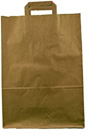 Papiertragetasche 32+17x44cm braun Größe 250 Stück