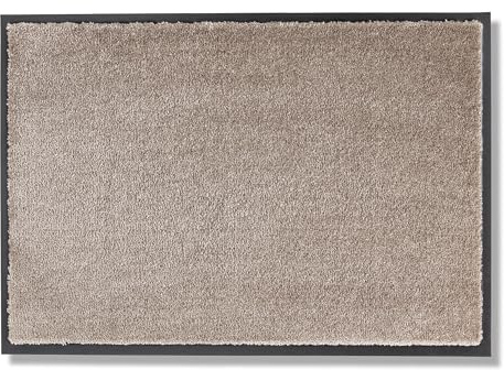 Rutschfeste Türmatte waschbar Innen - Taupe 50 x 70 cm (Rechteckig) | Strapazierfähig Fußmatte Innenbereich Schmutzfangmatte pflegeleicht Sauberlaufmatte robust Fussmatte Eingangsbereich Haustür