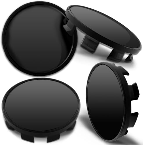 Biomar Labs Nabendeckel 68mm Schwarz kompatibel mit BMW 4er Set Nabenkappen passend für OEM 36136783536 (CB 0)