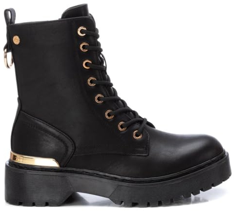 XTI - Botín Mujer Negro - Calzado Cómodo y Versátil - Moda casual - Modelo 14180701 (Talla 38)