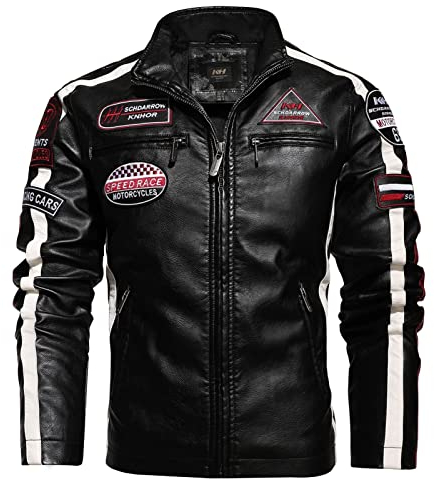 TRPSR Herren Motorradjacke wasserdichte Winddichte Winddichte, Atmungsaktive Motorradjacke Sommermänner Für Roller Und Motorrad (Color : Schwarz, Size : 4XL)