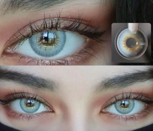 Lentes de contacto de color Azul (Sin Graduar) de Hidrogel con una uración de hasta 1 Año