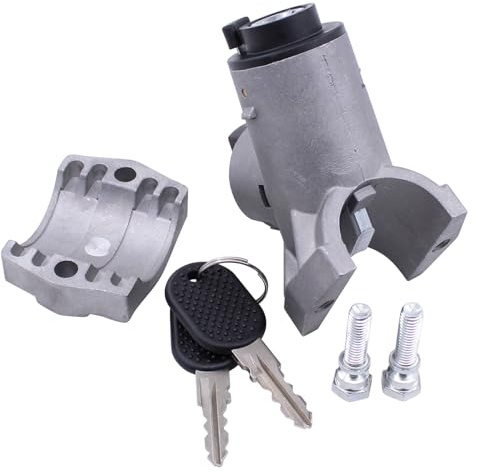 Zündschloss Lenkschloss Zündschalter Schließzylinder Zündanlassschalter Startschalter Zündstarter Zündung Starter Schalter Schloss mit 2 Schlüssel für Jumper Boxer Ducato Croma Panda Ritmo Delta Y10