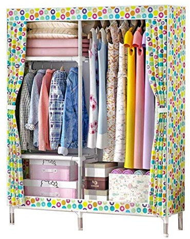Tragbarer Kleiderschrank-Organizer aus Segeltuchstoff, extra stark und langlebig, faltbar aus Vliesstoff, verwendet im Schlafzimmer, für Schuhe, Kleidung, Spielzeug,A