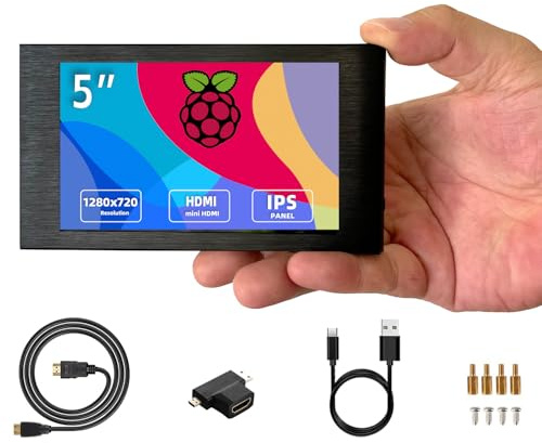 VIEWMEI 5 inch IPS Small Hdmi Monitor 1280 * 720 Mini LCD Screen Portable Display Monitor