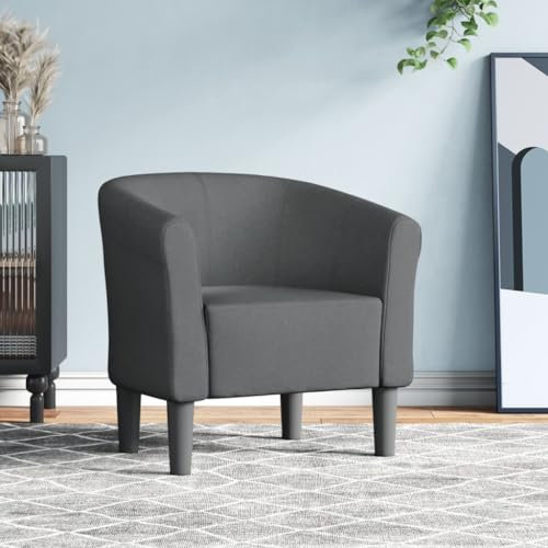 Chaduof Clubsessel Dunkelgrau Stoff, Relaxsessel, Fernsehsessel, Kinosessel, Gaming Couch - 356430