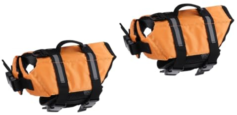 BCOATH 2 Stück - Hundejacke XXS Jacke Reflektorstreifen Sicherer Schwimmbegleiter