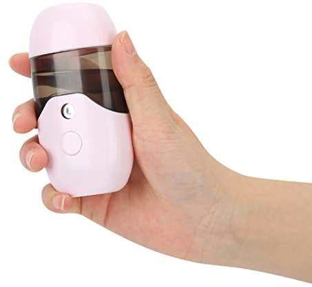Nano Facial, Mini-Gesichtsdampfer, Nano-Sprühgerät, Tragbares Hand-Gesichtsfeuchtigkeitsspray mit 50 Ml Fassungsvermögen, Face, Mini-Gesichtssprayer, Sprühmaschine (PINK)
