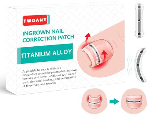 Eingewachsene Zehennägel Werkzeug Set, Nagel-Korrekturschnalle, Zehennägel Korrektur Patch, Zehennagel-Heber, Entwickelt für Eingewachsene Nägel Reparatur (0.59/0.67/0.78in 9PCS)