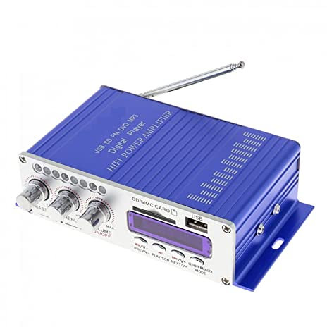STRAFBRG Hi-Fi HY502 USB MP3 Dvd CD FM SD Digital Motorcycle Auto Car Stereo Player Amplificatore di Potenza Lettore Musicale Sound Music Player, Resistente all'Usura E Durevole