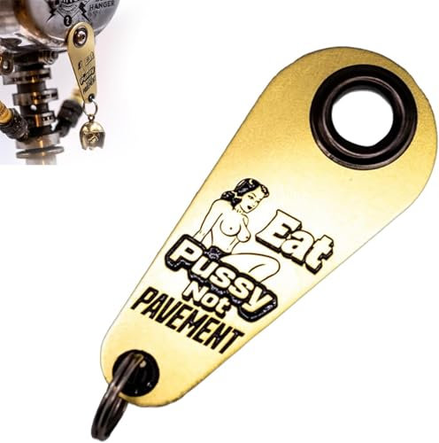 Qklovni Motorradglockenhaken, Totenkopf-Motorradglockenaufhänger, Schädel-Biker-Glöckchen, Schlüsselzubehör, Biker-Guardian Glücksglocken, Fahrradrahmen-Glockenhaken-Dekoration (B)