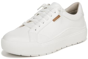 Dr. Scholl's Shoes Women's Time Off Go Sneaker White Smooth 8 W