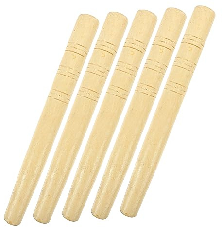 ibasenice 5pcs Hardwood Wooden Handles Replacement for Shovels Hoes Sickles Garden Farming Tools 28cm Wood Handles Suitable for Hand Tool Repair and Gardening