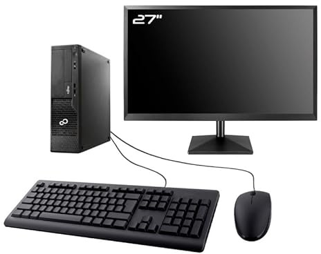 PC Fujitsu E500 E85+ SFF Ecran 27 Intel I7-2600 RAM 32Go SSD 4To WiFi W11 (Reconditionné)