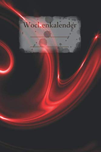 Wochenkalender: A5+ Format (6 x 9 Zoll) | Design K007 | Planer mit 2 Seiten pro Woche | 120 Seiten | perfekt für die Tasche | Zeitlos mit Zeitfeld auf dem Buchrücken