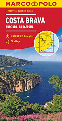 MARCO POLO Regionalkarte Spanien: Costa Brava, Andorra, Perpignan, Barcelona: 1:200 000 (MARCO POLO Karten 1:200.000)