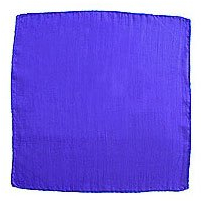 Magic SILK Seidenschals (30 x 30 cm) von 12 - Blau