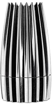 Alessi Grind Wal03 - Graspfeffer und Designgewürze, in Gussaluminium, Poliert, 7,50 x 7,50 x 14,20 cm, Stahl