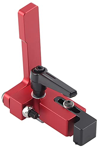 Type-75 Holzbearbeitungswerkzeug, Mitre Piste Stop T-Nut, präzises Längenbegrenzungsgerät, Holzbearbeitungswerkzeug, rote Registerkarte