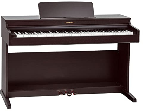 Steinmayer DP-321 RW Digitalpiano - 88 Tasten mit Hammermechanik - Ebony/Ivory Touch - 2 Kopfhöreranschlüsse - 3 Pedale - Aufnahmefunktion - Bluetooth Audio/MIDI - Rosenholz