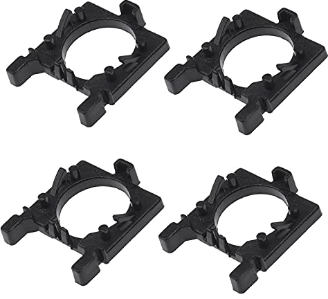 eMagTech 4 Stück H7 LED Scheinwerferlampe Halter Adapter Halterung Vorne Scheinwerfer Birne Ersatzteile Kompatibel mit Ford Focus