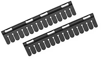 Brabantia - Sockenhalter - Zubehör für den Wäscheständer - Keine Wäscheklammern Nötig - Organisator für BH, Socken & Unterwäsche - Click-On - Wäschezubehör - Set mit 2 Haltern - Matt Black