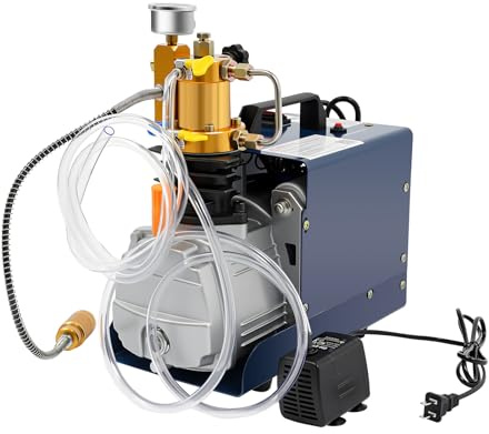 Hochdruck-Druckluftpumpe, 30Mpa 300Bar 4500Psi Hochdruck Luftkompressor PCP Kompressor, Elektrischer Luftkompressor PCP-Luftpumpe für Druckluftpistole für Paintball-Luftgewehr, PCP-Gewehr, Luftpistole