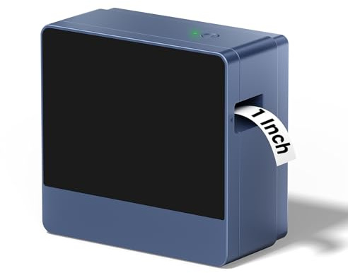 Vixic Etikettiergerät, P780BT Bluetooth Beschriftungsgerät Selbstklebend | Labeldrucker für iOS&Android und PC, Automatischer Schneidefunktion, Bis zu 18 mm BZ-Etiketten für Zuhause Schule Büro (Blau)